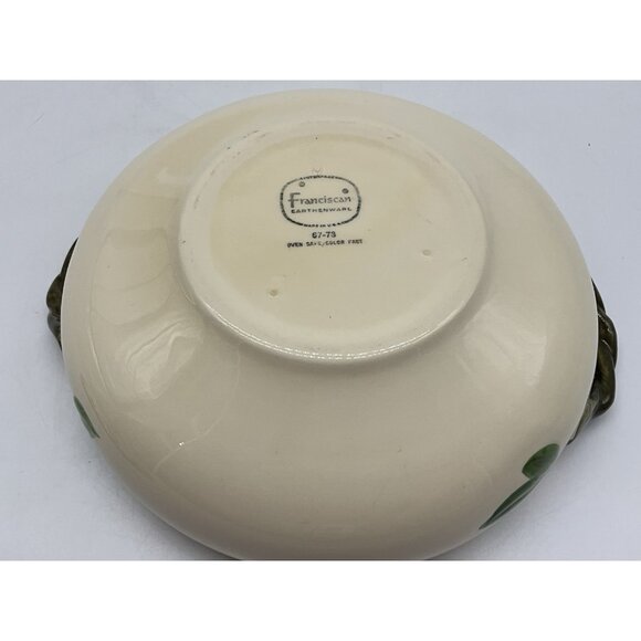 Desert Rose VTG Round Covered Vegetable Dish From Franciscan Ware with Handles - Picture 12 of 15